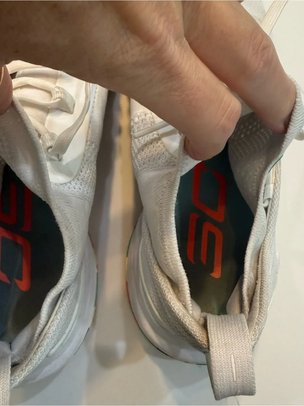Under Armour Curry 5 Confetti US Men Size 8 Multi-White 3020657-109 basketball